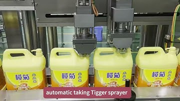 Full Automatic Trigger Spray Bottles Caps Feeding Screw Capping Machine