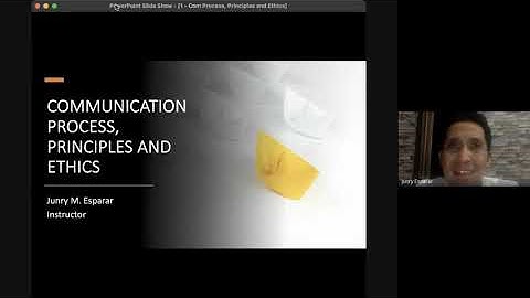 Lesson 1 - Communication Process, Principles and Ethics