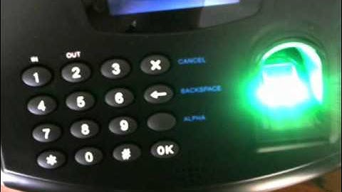 How to enroll finger prints and clock in Z33 Z34 BioMetric Clock