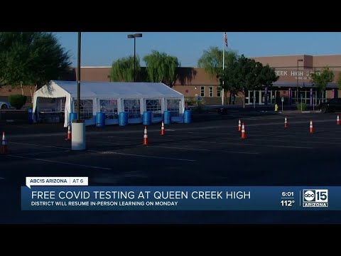 Free COVID-19 testing at Queen Creek High School