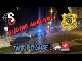 SLIDING AROUND THE POLICE🤯🔥‼️