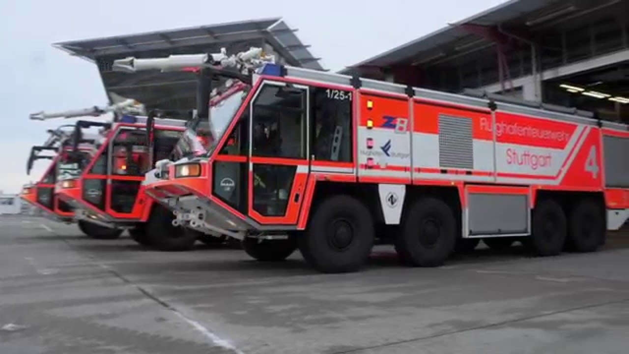 Allzeit bereit: die Feuerwehr am Flughafen Stuttgart