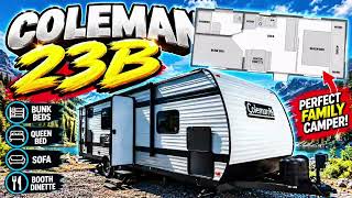 THIS CAMPER SLEEPS 8 WITHOUT A SLIDE! | 2027 Coleman 23B Tour