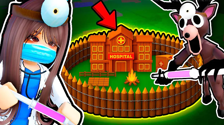 Building a HOSPITAL BASE To Save My SISTER In 99 NIGHTS IN THE FOREST! (Roblox)