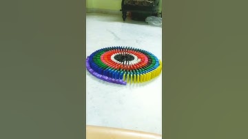 satisfying Domino Spiral Setup #shorts#short#hevesh5#h5dominocommunity#domino#dominoes#trick