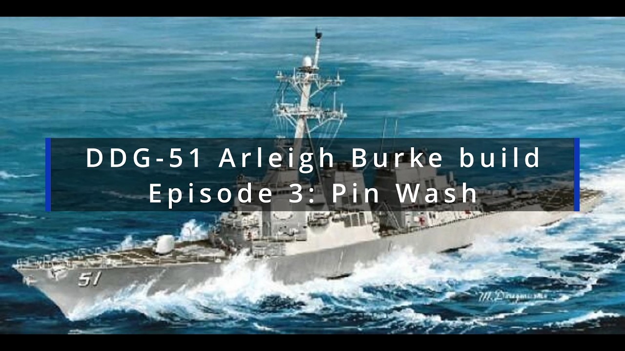 How to apply a pin wash on a ship model - YouTube