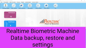 Realtime Biometric Data Backup and System Configuration