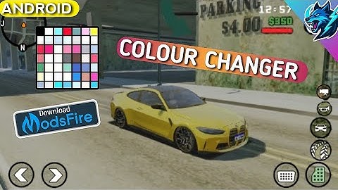 VEHICLE COLOUR CHANGER MOD ANDROID GTA SA CAR COLOUR CHANGER GRAPHICS MOD ANDROID BIT STRIKE MODS 