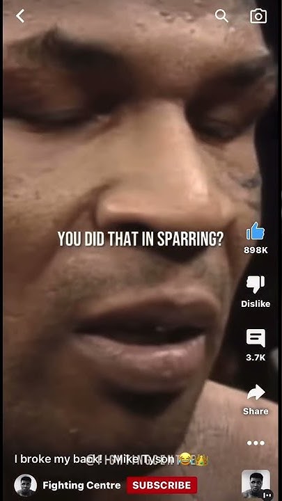 Mike Tyson I Broke My Back Video “I broke My back “ - mike tyson #shorts #miketyson #boxing - YouTube
