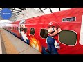 Riding Japan's First SUPER MARIO Shinkansen Bullet Train | Hakata - Nagasaki