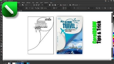 "Dit reisflyerontwerp in CorelDRAW zal je sprakeloos maken! | Ongelooflijke ontwerptruc!"