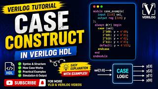 Case Construct in Verilog HDL Explained | Verilog Tutorial for Beginners