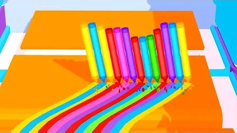 Pencil Rush 3D  MAX LEVEL 🌈🥳 Gameplay All Levels Walkthrough iOS, Android New Game