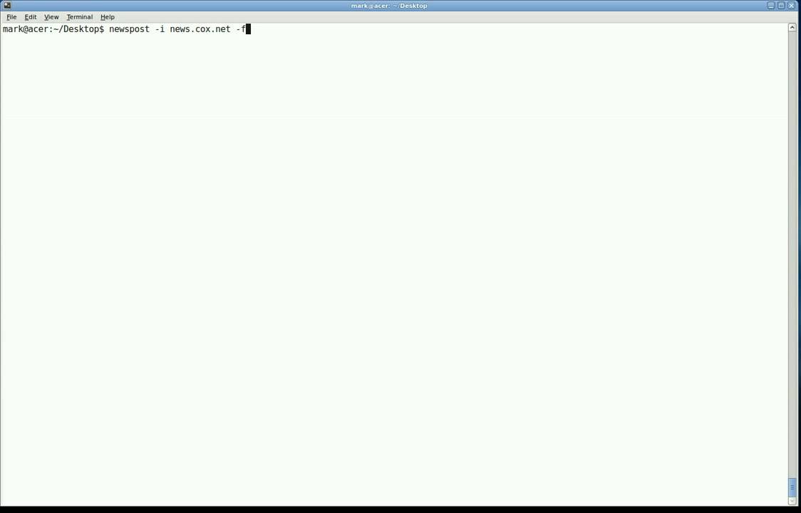 Making binary usenet posts (short)