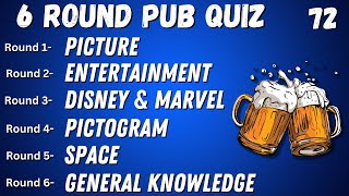 Virtual Pub Quiz 6 Rounds: Picture, Entertainment, Disney & Marvel, Pictogram, Space, GK No.72 screenshot 5