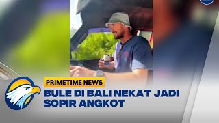 Jadi Sopir Angkot, Bule di Bali Ditilang Polisi