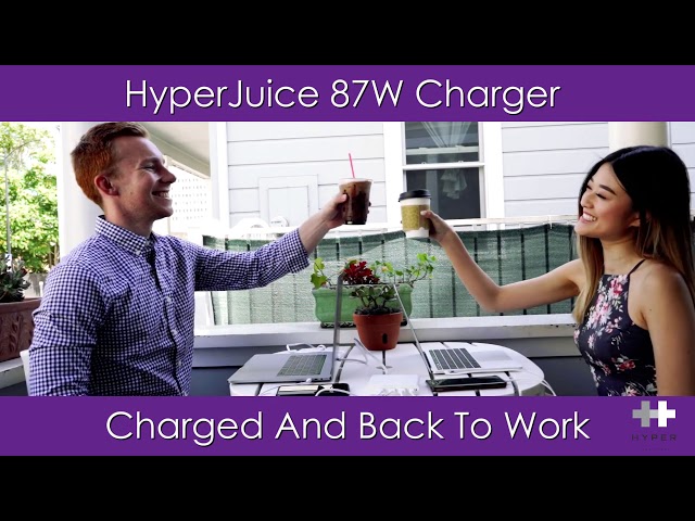 Simultaneous charging with HyperJuice 87W Charger