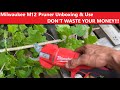 Milwaukee m12 pruner  unbox and use  review  not the best