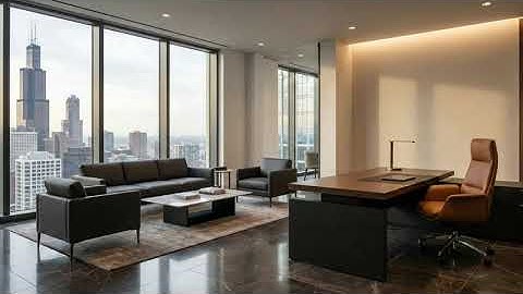 Contemporary CEO Office | AI Powered Interior Transformation