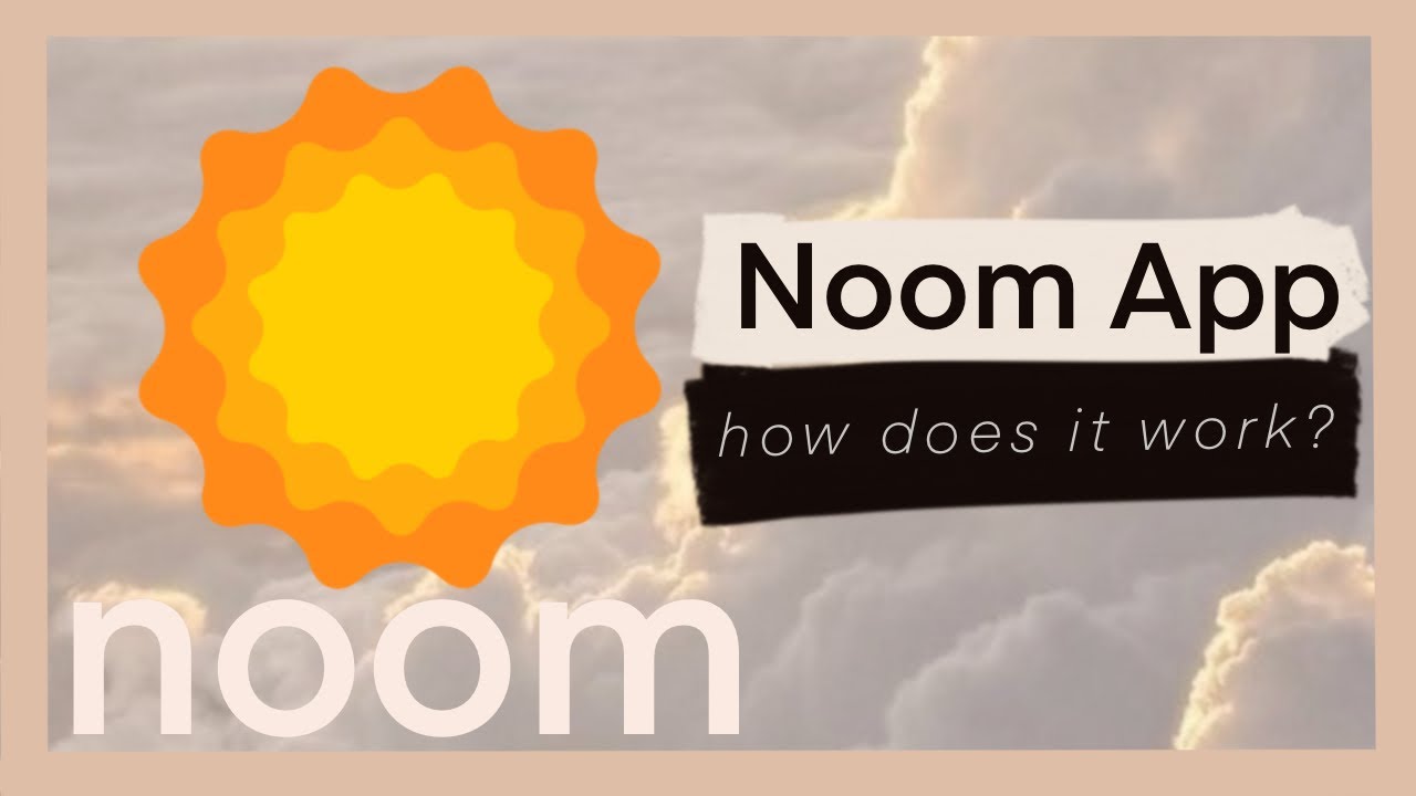 HOW DOES NOOM WORK? WHAT DOES THE NOOM APP LOOK LIKE IS USING NOOK
