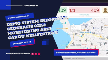 Demo Sistem Informasi Geografis (GIS) Monitoring Aset Gardu Kelistrikan - DailyApps