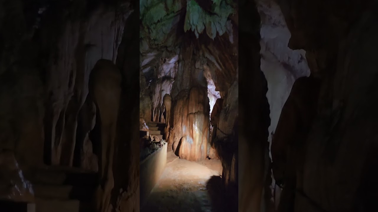 big beautiful rock in cave 