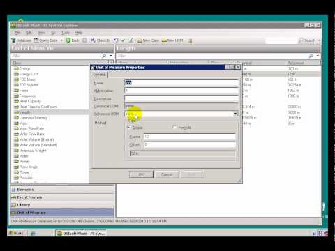 OSIsoft: Edit the unit of measure (UOM) database. v2010