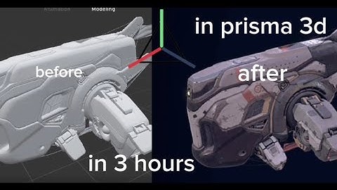 how to add textures on your 3d model and how to do animation in the app prisma 3d in 3 hours