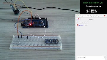 Twitch chat controls stuff: 1led ON & OFF
