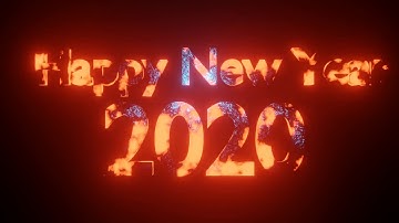 Happy New Year, Blender 2.8 Tutorial (simple)