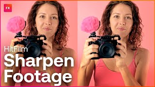 How to Sharpen footage in HitFilm | Content Creation