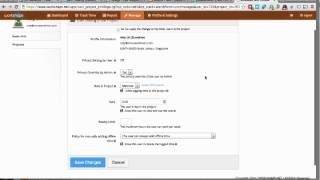 Manage User Settings within Project