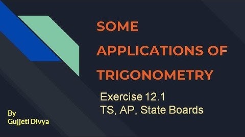 Class 10 | Some applications of Trigonometry | Exercise 12.1 Q No 6 to 10 | AP | TS |State Boards