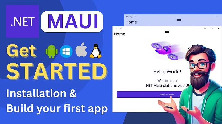 .NET MAUI Tutorial: Get Started with .NET MAUI | Build your first App | Installation thumbnail