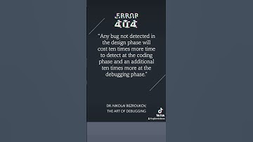 Identifying #bugs is one of the crucial phases in the #SDLC. #softwaredevelopment