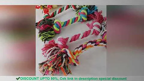 Dog Toy Pet Molar Bite-resistant Cotton Rope Knot for Small Dog Puppy Relieving Stuffy Cleaning