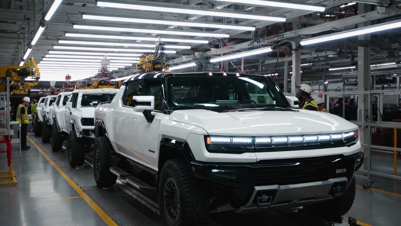 How GMC Hummer EV Trucks Are Built in America | Inside the Ultium Factory Line