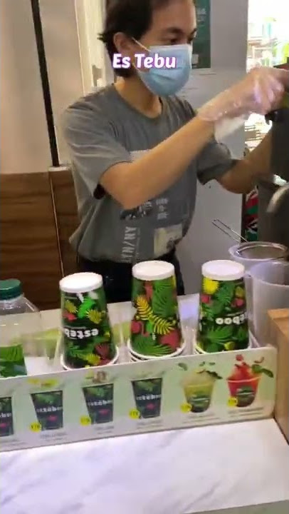 Es Tebu Di Siang Hari Seger Banget !!