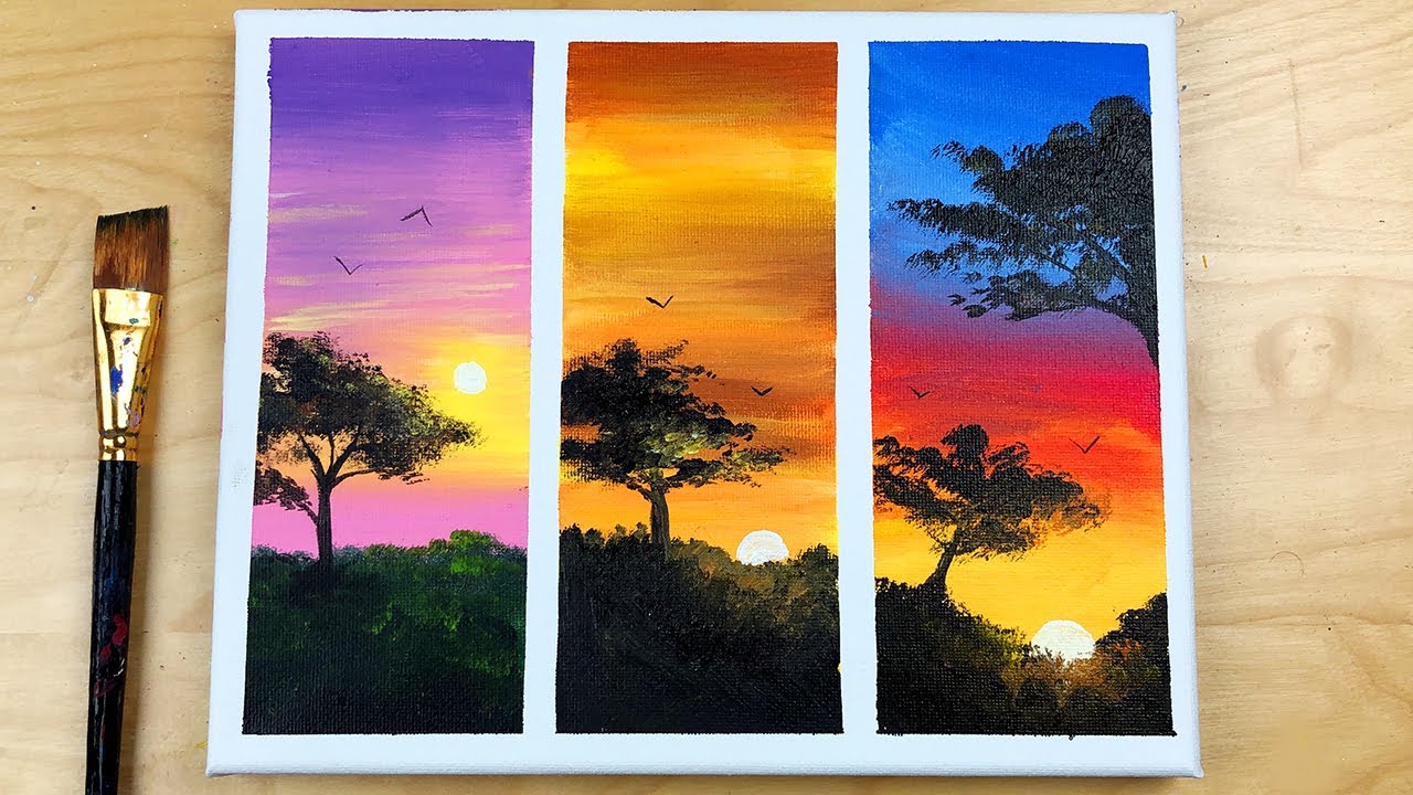 Featured image of post Beach Very Easy Sunset Painting For Kids / Here&#039;s a very simple and easy acrylic painting of a sunset seascape!