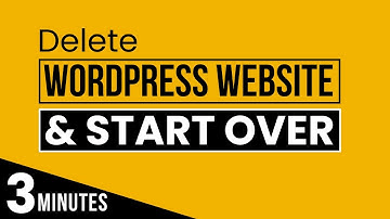 How To Delete Wordpress Website And Start Over 2025 | Delete Wordpress Site And Start Again