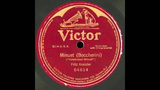 Boccherini - String Quintet in E major, Op. 11 No. 5 - Minuet - Fritz Kreisler, violin