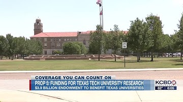 Proposition 5 could bring millions of dollars to Texas Tech University for research