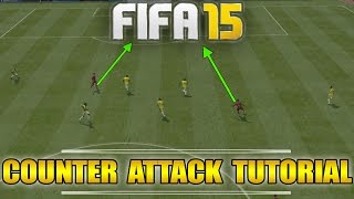 Fifa 15 | Counter Attack Tutorial | How to score EASY goals | Tips & Tricks | by PatrickHDxGaming