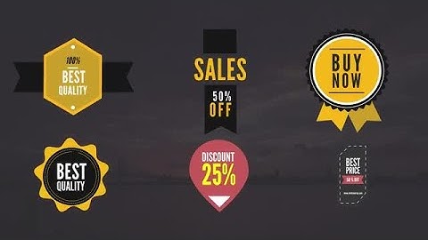 8 Animated Sales Badges After Effects Templates