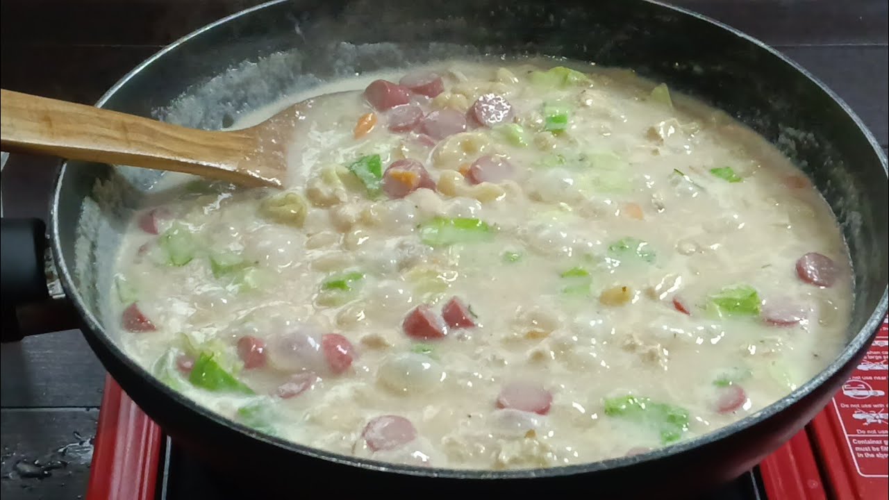 PAANO MAGLUTO NG MASARAP AT CREAMY NA CHICKEN MACARONI SOPAS? SIMPLE ...