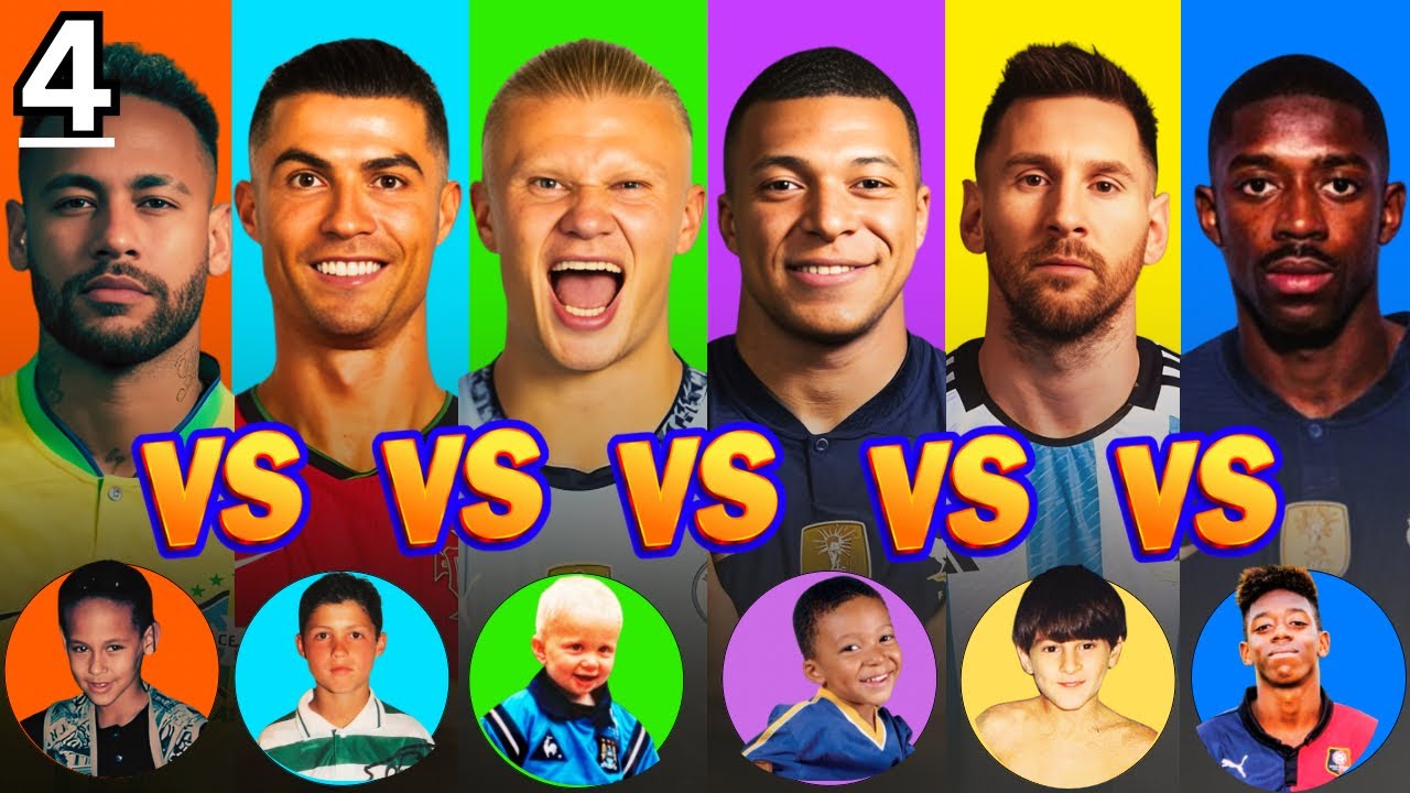 Ronaldo vs Messi vs Neymar vs Haaland vs Mbappe vs Dembele- Who's REALLY the GOAT? VERSUS FOOTBALL