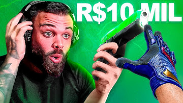 Dropei essa LUVA e LUCREI R$ 15.000 no KeyDrop - Essa GLOCK EMERALD de R$ 10K pode ser sua!!