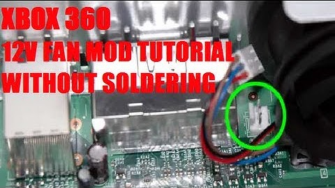 Xbox 360 12V Fan Mod Tutorial *No Soldering* Any Motherboard!