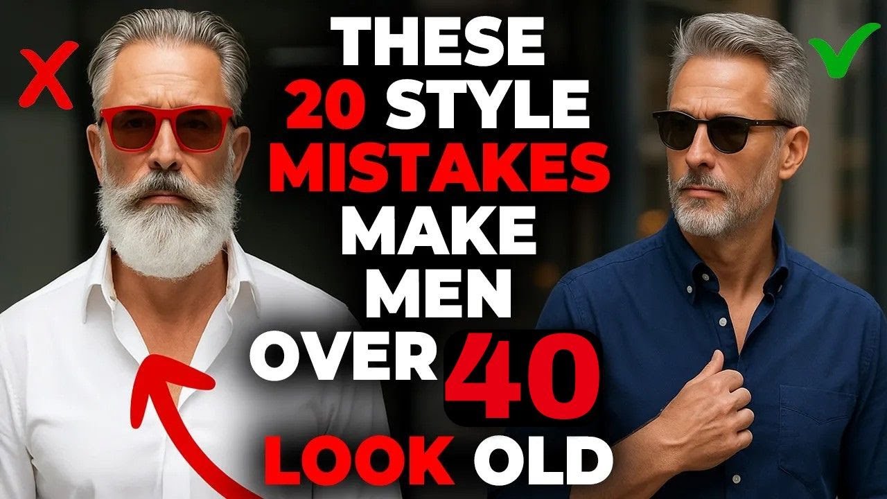 These 20 STYLE MISTAKES Make Men Over 40 LOOK OLD!