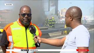 Joburg Fire | Traffic authorities advise motorists to avoid Empire Rd, Crown Interchange area